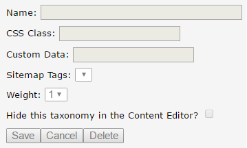 TaxonomyProperties